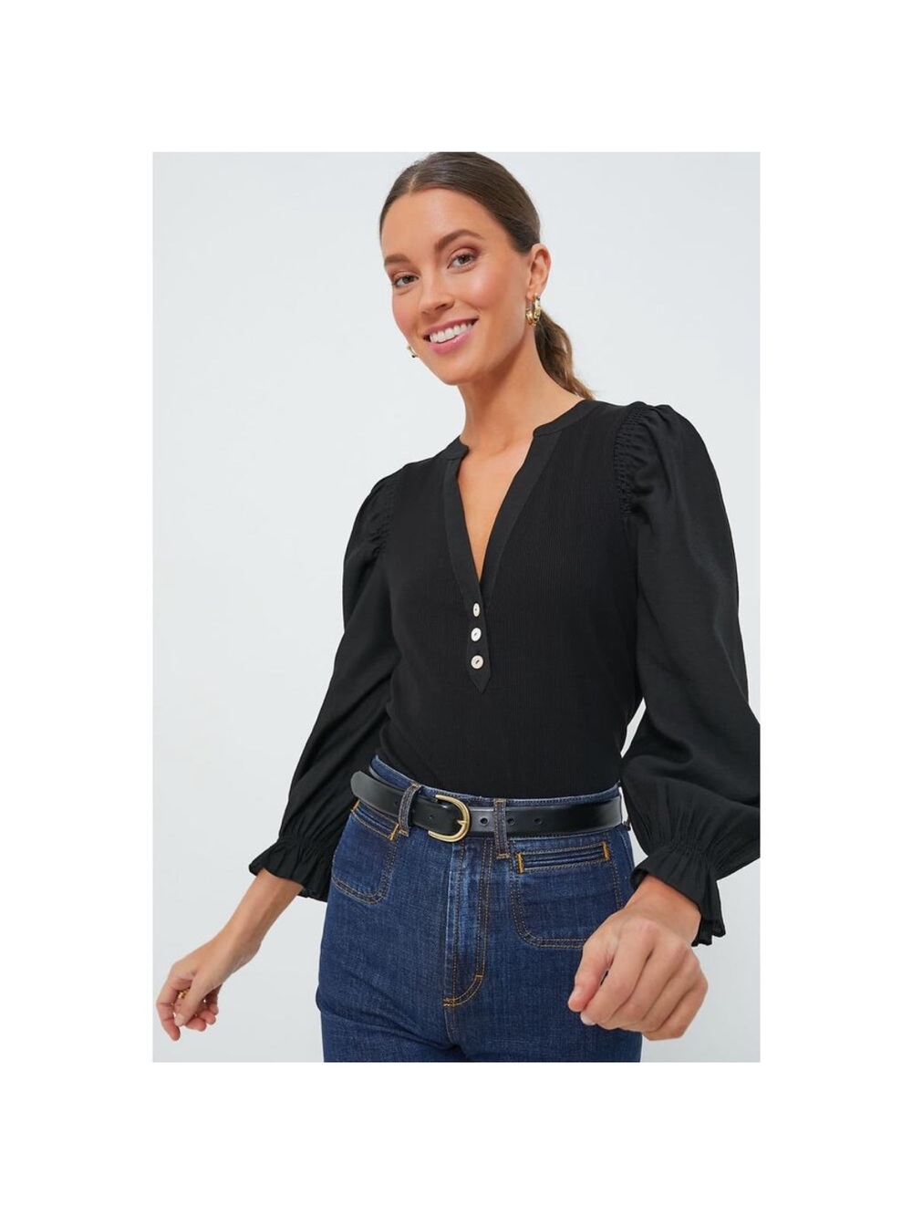 Pomander Place Tuckernuck Livia Long Puff Sleeve Top XXL